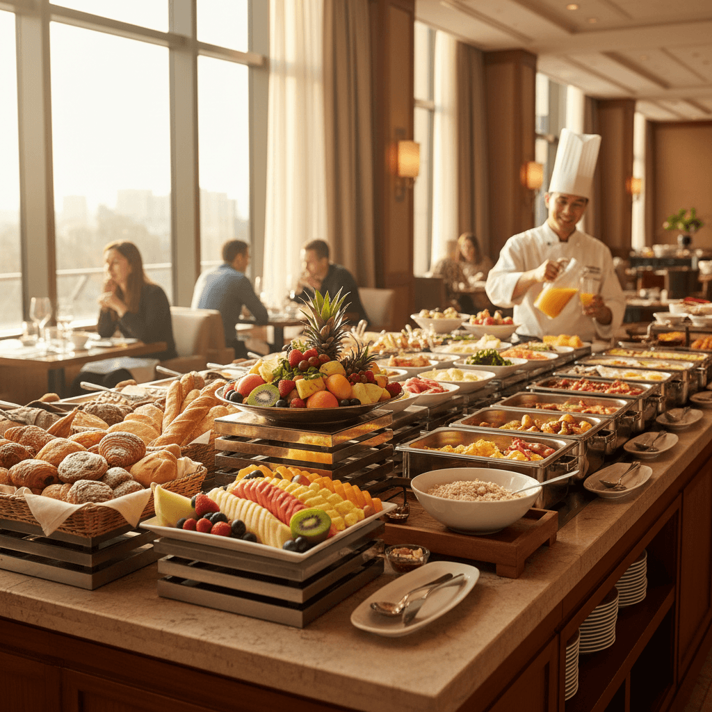 الإفطار اليومي في فندق موريس لابان