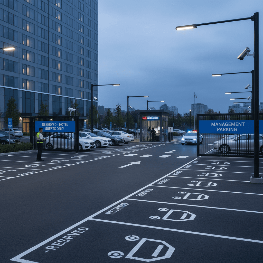 موقف السيارات الآمن