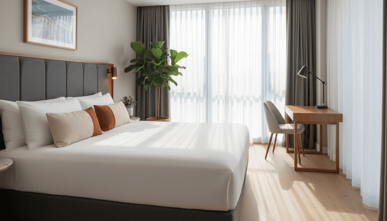 غرفة الفندق المجهزة بأحدث التقنيات والراحة