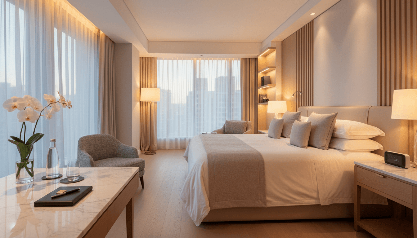 جناح فاخر مع ديكور حديث وأثاث متميز